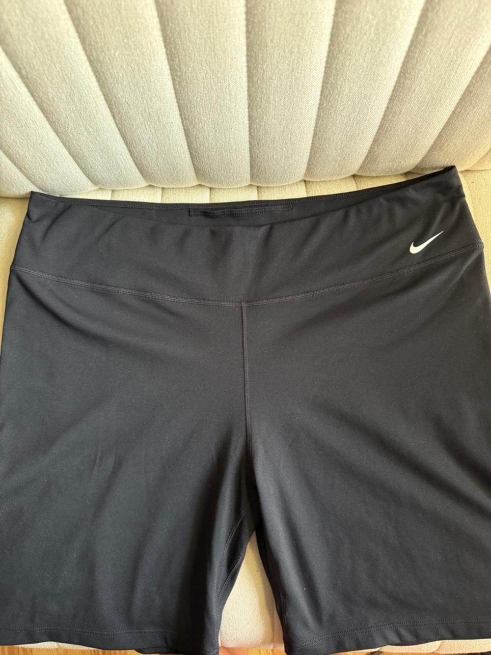 NWOT Nike Black Athletic Biker Shorts with Swoosh / Size XXL